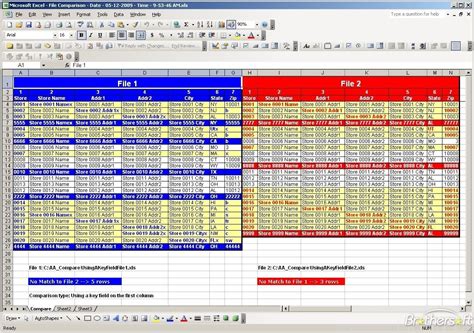 Automatically Compare Two Excel Worksheets