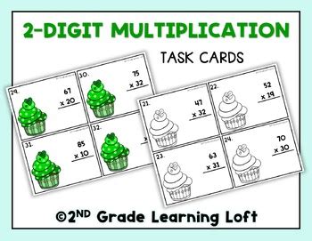 St Patrick S Day Activity 2 Digit Multiplication Math Practice Solve