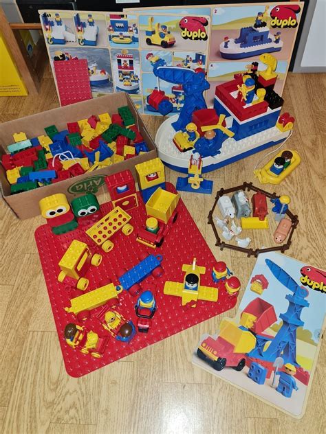 Lego Duplo Vintage Stort Lekset Med B T Kran K P P Tradera