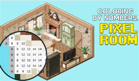 Color By Numbers Pixel Rooms Play At Coolmath Games