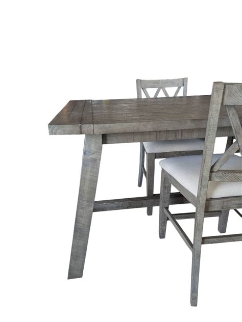 Lot Jofran Telluride Trestle Extension Dining Table Driftwood