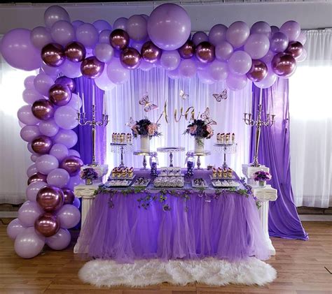 Mmm Desserts Purple Quince Ideas Sweet Party Ideas Quinceanera