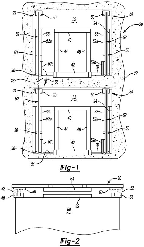 Elevator System Door Frame That Supports Guide Rails Ep B