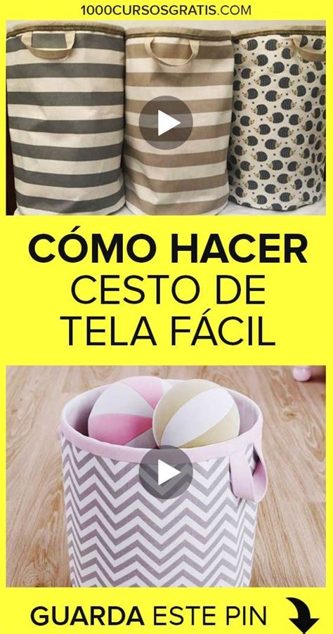 Como Hacer Un Cesto De Tela Canasto Para Ropa Hacer Bolsas De Tela