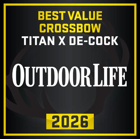 TenPoint Titan X De-Cock Named 2026 Best Value Crossbow and Most