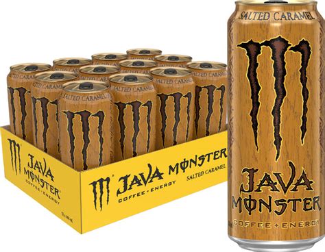 Java Monster Coffee + Energy Salted Caramel 444ml (12 Pack) – Stockup ...