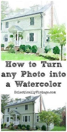 How To Turn Any Photo Into A Watercolor Watercolor Art Paintings