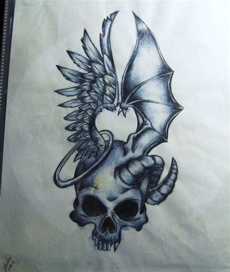 250 Best Angel Devil Tattoo Designs 2020 Demon Vs God Ideas Evil