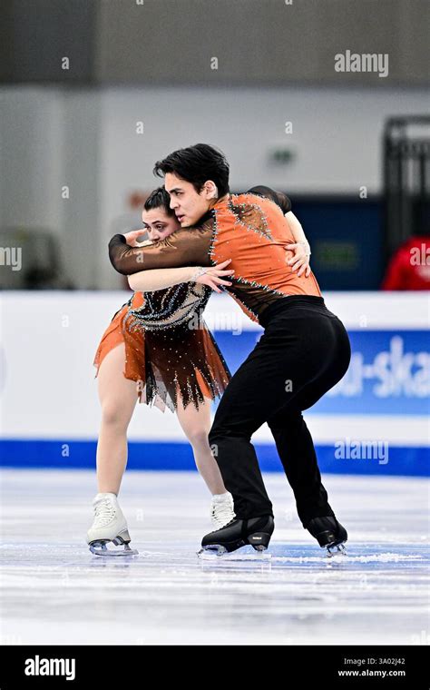 Olivia Flores Luke Wang Usa During Junior Pairs Free Skating At