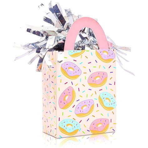 Packs Donut Gift Bag Balloon Weights Birthday Party Decorations