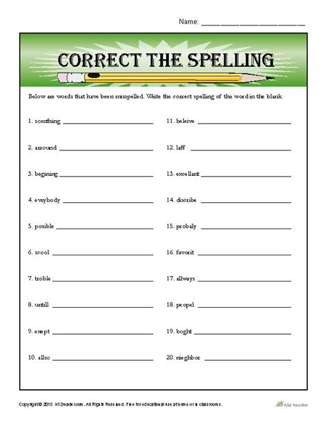 Create Printable Spelling Lists Bobby L Williams