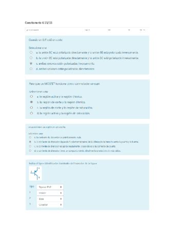 Test Cuestionario Previo Practica De Laboratorio Pdf