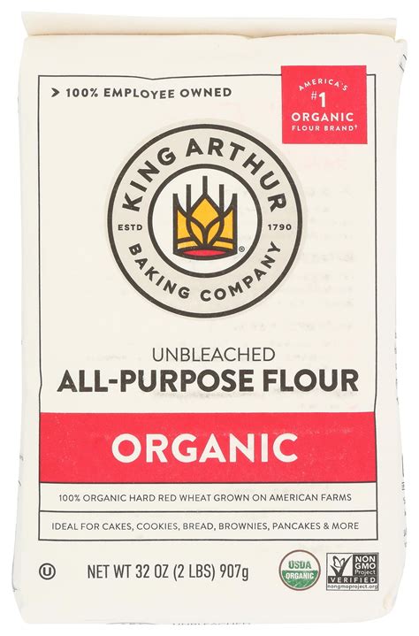 Pack Of 2 King Arthur Organic All Purpose Flour Premium Baking Flour