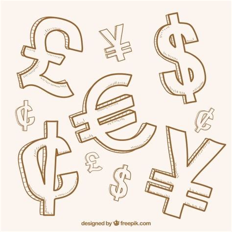 Free Vector Collection Of Money Symbols Symbols Vector Free