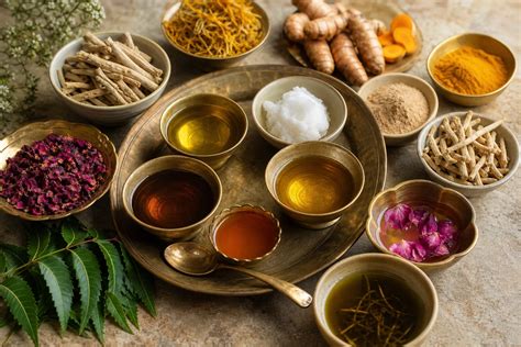 ayurvedic body oil blending   skin type  seasonal formulation