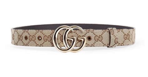 Gucci Gg Marmont Thin Belt In White Lyst Uk