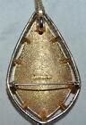 Vintage Sarah Coventry Pear Shape Textured Gold Pin Or Pendant With 24