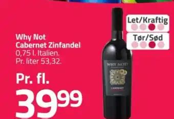 Why Not Cabernet Zinfandel L Tilbud Hos Fleggaard