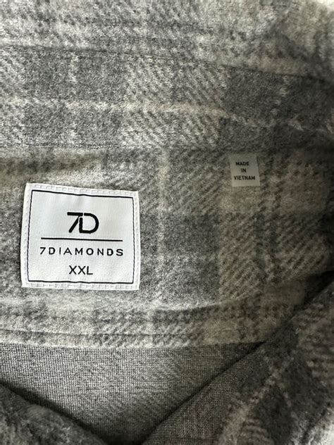 New Diamonds Generation Men S Soft Flannel Shirt Gray Plaid Xxl Ebay