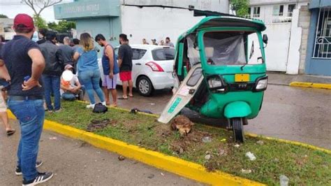 Lesionados Deja Choque Entre Un Pochim Vil Y Un Veh Culo En Cunduac N