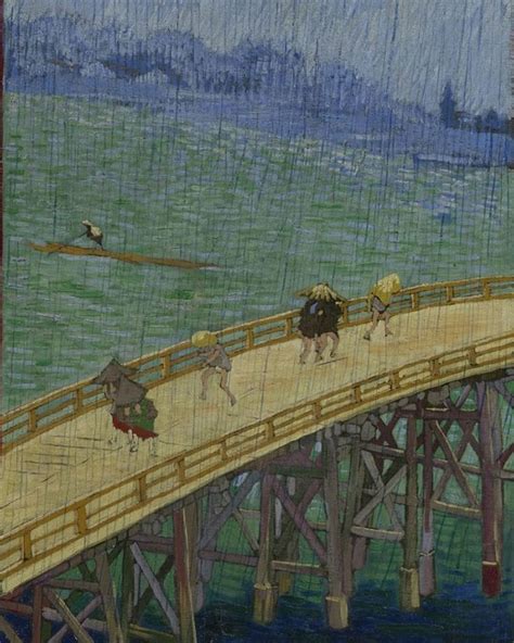 Van Gogh Bridge In The Rain After Hiroshige Detail Vincent Van