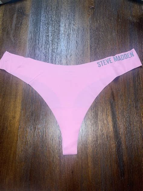 Steve Madden Pink Seamless Microfiber Thong Sissy Panty Underwear Size