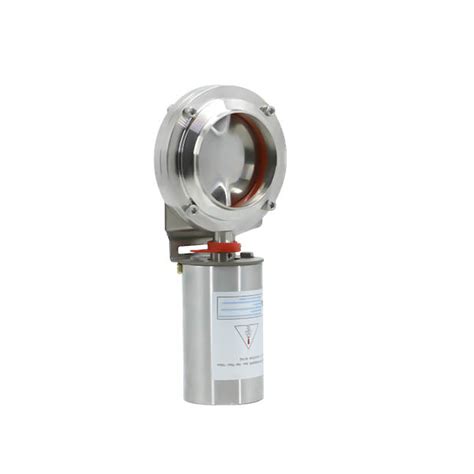 Dn Stainless Steel Pneumatic Weld Butterfly Valve With Ss Grade