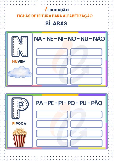 Fichas De Leitura Para Alfabetiza O Pdf Para Imprimir Abc