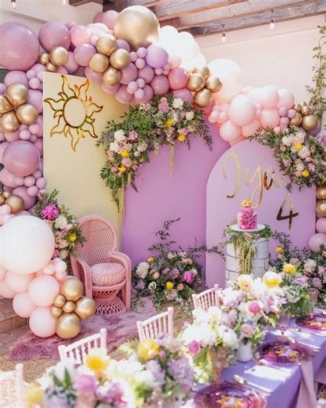 Pin By Kattia Vargas On Rapunzel Fairy Birthday Rapunzel Party