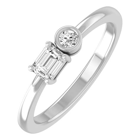 Araiya Fine Jewelry Sterling Silver Lab Grown Diamond Wedding Band