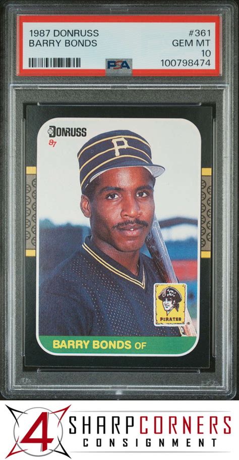 Donruss Barry Bonds Rc Pirates Psa Ebay