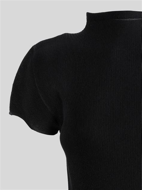 Pleats Please Issey Miyake Mist Basics Top Black Ssf Shop