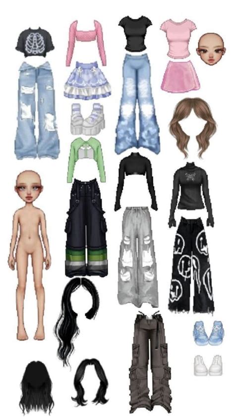 Cute Autfit Paper Doll Dress Paper Dolls Clothing Bratz Inspired