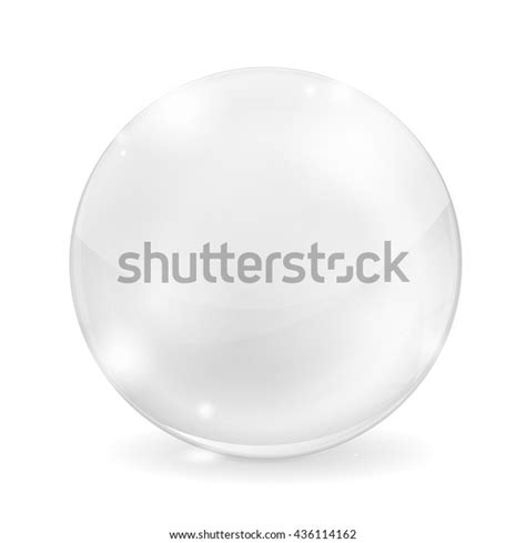 White Glass Ball Vector Illustration Isolated Stock Vector Royalty Free 436114162 Shutterstock