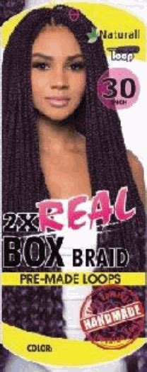 Urban Beauty Naturall HandMade 2X Real Box Braid Pre Made Loops 30 Inch