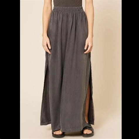 Nude Lucy Gia Cupro Maxi Skirt Size RRP Depop