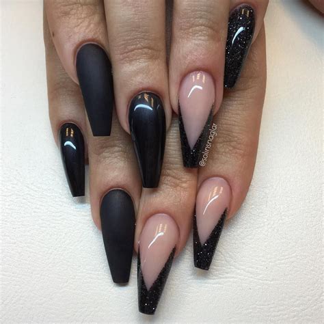 Coffin Nails KortenStEiN Black Acrylic Nails Coffin Nails Designs