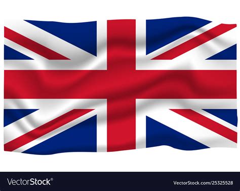 Great Britain Flag - Uk Flag On A Metallic Pole Official Flag Of Great ...