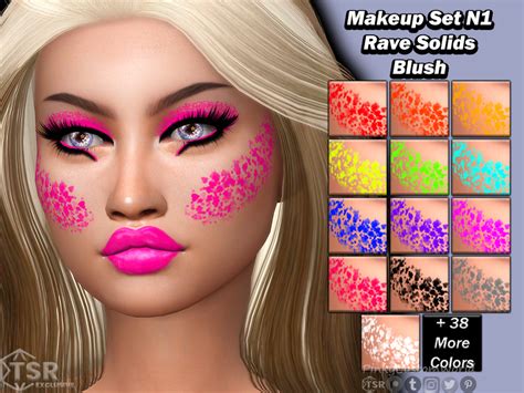 The Sims Resource Makeup Set N Rave Solids Blush