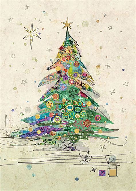 artistic christmas cards paper paintings holiday cards
