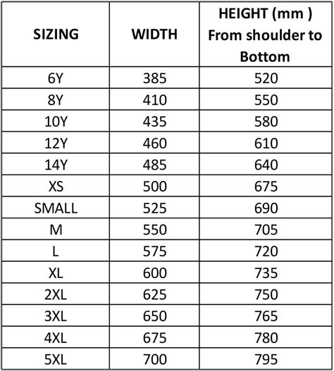 Custom Singlets Size Chart For Men And Ladies Colourup Uniforms