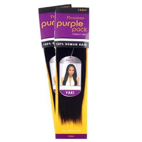 Outre Human Hair Weave Premium Purple Pack Yaki