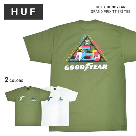 楽天市場割引クーポン配布中 HUF GOODYEAR ハフ グッドイヤー Tシャツ GRAND PRIX TT S S