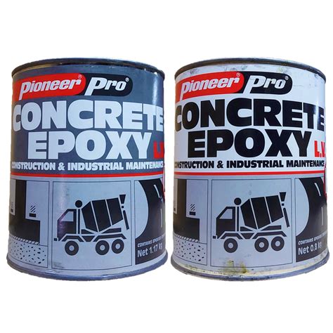 Pioneer Pro Concrete Epoxy High Viscosity Or Low Viscosity 1l Quart