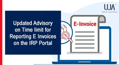 Updated Advisory For E Invoice Reporting On Irp