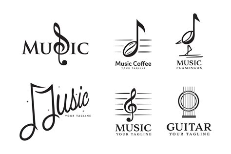 music logo design collection 11817256 Vector Art at Vecteezy