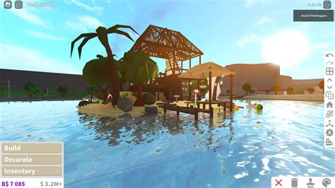 Bloxburg K Tiny Tropical Island House Youtube