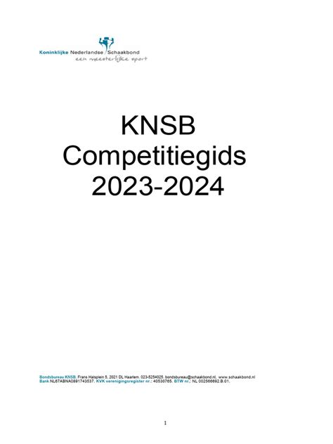 Competitiegids 20232024 Pdf