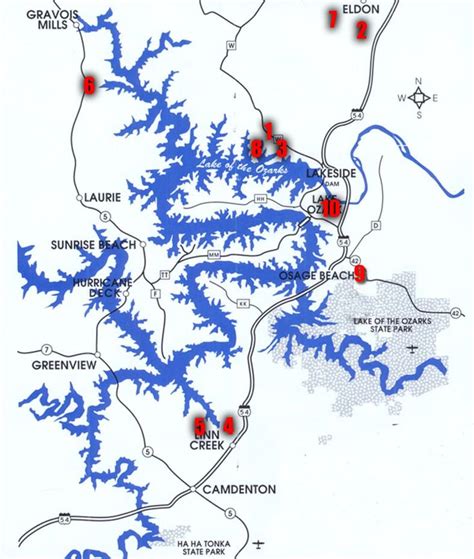 Lake Ozark State Park Map