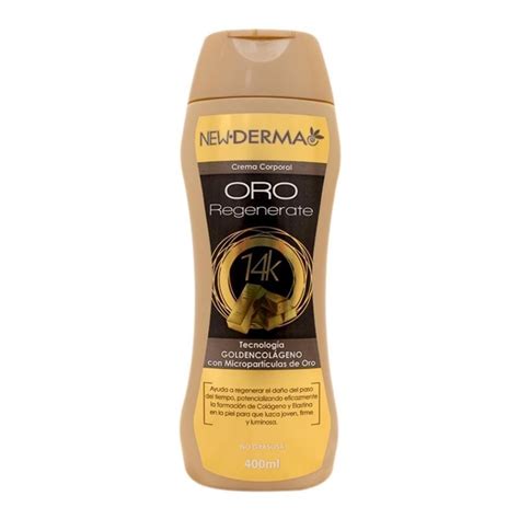 Crema Corporal New Derma Oro Regenerate 14k 400 Ml Walmart